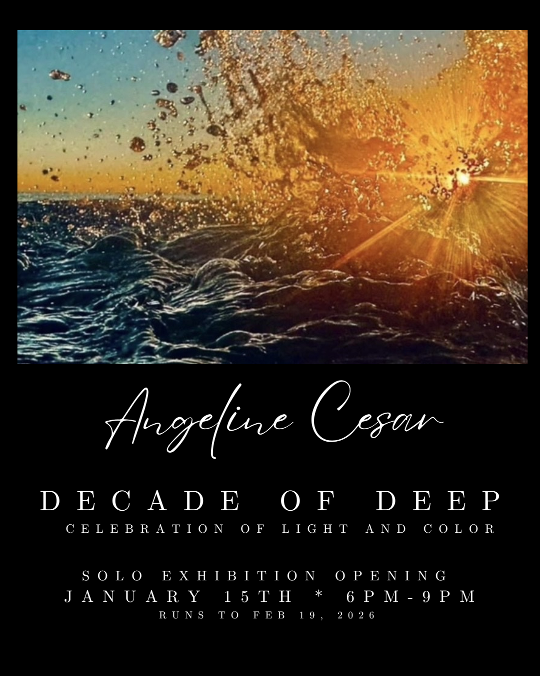 Angeline Cesar: Decade Of Deep January 15 - February 19th