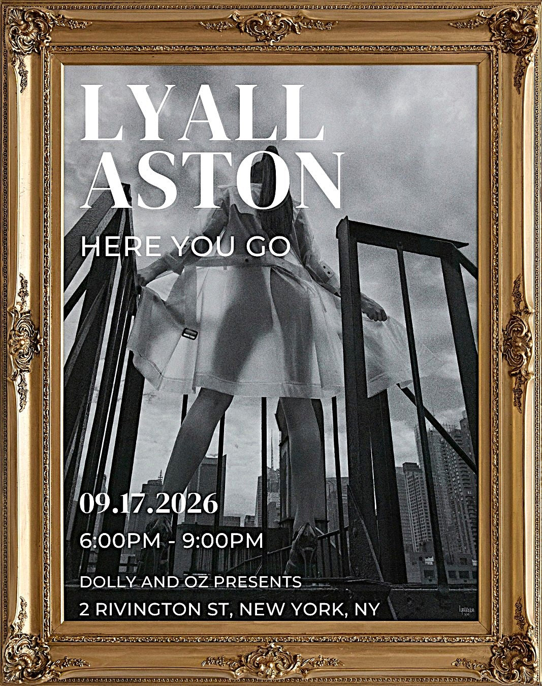 Lyall Aston's  HERE YOU GO Opening September 17th: 6pm - 9pm